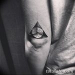 фото тату треугольник и круг от 21.04.2018 №034 - triangle and circle tattoo - tatufoto.com