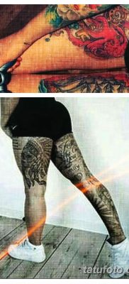 Значение тату на правой ноге — оригинальные примеры рисунков готовых татуировок на фото
