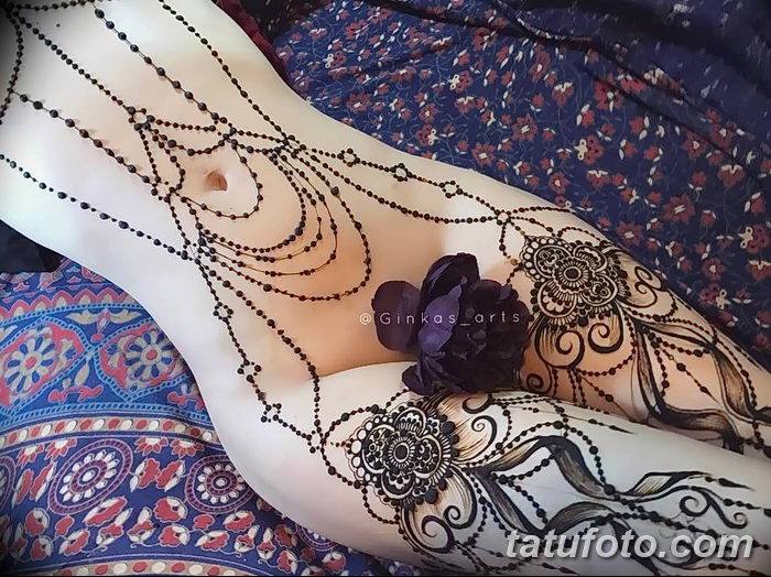 фото Мехенди подвязка от 23.04.2018 №016 - Mehendi Garter - tatufoto.com