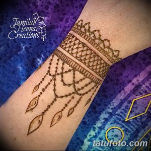 фото Мехенди подвязка от 23.04.2018 №033 - Mehendi Garter - tatufoto.com
