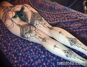 фото Мехенди подвязка от 23.04.2018 №035 - Mehendi Garter - tatufoto.com