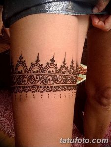фото Мехенди подвязка от 23.04.2018 №039 - Mehendi Garter - tatufoto.com