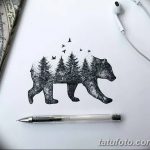 фото Эскизы тату ель от 23.04.2018 №027 - Sketches of a tattoo spruce - tatufoto.com