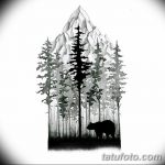 фото Эскизы тату ель от 23.04.2018 №051 - Sketches of a tattoo spruce - tatufoto.com
