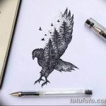 фото Эскизы тату ель от 23.04.2018 №071 - Sketches of a tattoo spruce - tatufoto.com