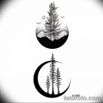 фото Эскизы тату ель от 23.04.2018 №109 - Sketches of a tattoo spruce - tatufoto.com