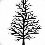 фото Эскизы тату ель от 23.04.2018 №158 - Sketches of a tattoo spruce - tatufoto.com