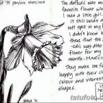 фото Эскизы тату нарцисс от 18.04.2018 №008 - Sketches of daffodil - tatufoto.com