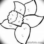 фото Эскизы тату нарцисс от 18.04.2018 №032 - Sketches of daffodil - tatufoto.com