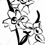 фото Эскизы тату нарцисс от 18.04.2018 №079 - Sketches of daffodil - tatufoto.com