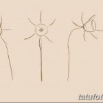фото Эскизы тату нарцисс от 18.04.2018 №080 - Sketches of daffodil - tatufoto.com
