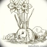 фото Эскизы тату нарцисс от 18.04.2018 №086 - Sketches of daffodil - tatufoto.com
