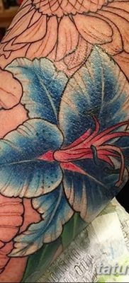 фото тату Гибискус от 20.04.2018 №002 — tattoo Hibiscus — tatufoto.com