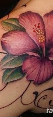 фото тату Гибискус от 20.04.2018 №018 — tattoo Hibiscus — tatufoto.com
