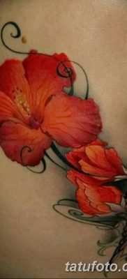 фото тату Гибискус от 20.04.2018 №024 — tattoo Hibiscus — tatufoto.com