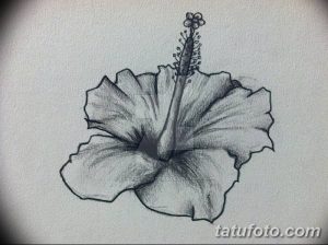 фото тату Гибискус от 20.04.2018 №051 - tattoo Hibiscus - tatufoto.com