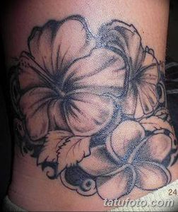 фото тату Гибискус от 20.04.2018 №052 - tattoo Hibiscus - tatufoto.com