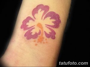 фото тату Гибискус от 20.04.2018 №056 - tattoo Hibiscus - tatufoto.com