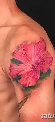 фото тату Гибискус от 20.04.2018 №084 — tattoo Hibiscus — tatufoto.com