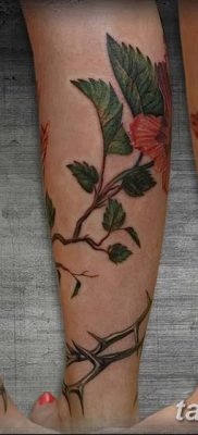 фото тату Гибискус от 20.04.2018 №108 — tattoo Hibiscus — tatufoto.com