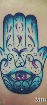 фото тату Рука Фатимы от 24.04.2018 №020 — tattoo Hand of Fatima (hamsa) — tatufoto.com