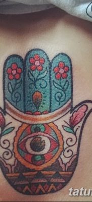 фото тату Рука Фатимы от 24.04.2018 №022 — tattoo Hand of Fatima (hamsa) — tatufoto.com