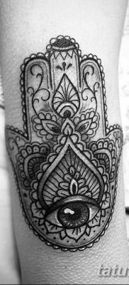 фото тату Рука Фатимы от 24.04.2018 №045 — tattoo Hand of Fatima (hamsa) — tatufoto.com