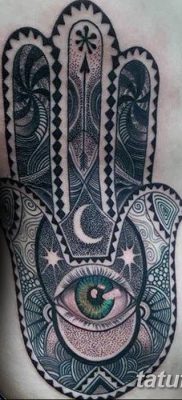 фото тату Рука Фатимы от 24.04.2018 №067 — tattoo Hand of Fatima (hamsa) — tatufoto.com