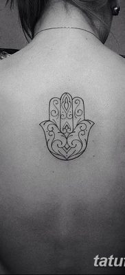 фото тату Рука Фатимы от 24.04.2018 №087 — tattoo Hand of Fatima (hamsa) — tatufoto.com
