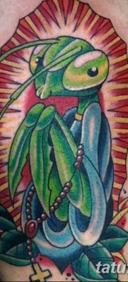 фото тату богомол от 20.04.2018 №002 — mantis tattoo — tatufoto.com
