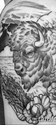 фото тату буйвол от 16.04.2018 №005 — Buffalo Tattoo — tatufoto.com