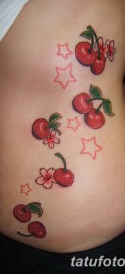 фото тату вишенки от 21.04.2018 №011 — cherry tattoos — tatufoto.com