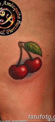 фото тату вишенки от 21.04.2018 №015 — cherry tattoos — tatufoto.com