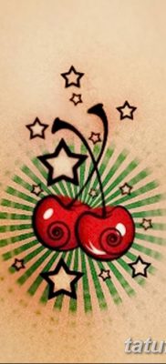 фото тату вишенки от 21.04.2018 №016 — cherry tattoos — tatufoto.com