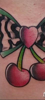 фото тату вишенки от 21.04.2018 №124 — cherry tattoos — tatufoto.com