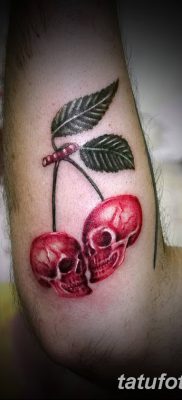 фото тату вишенки от 21.04.2018 №174 — cherry tattoos — tatufoto.com