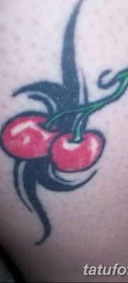 фото тату вишенки от 21.04.2018 №186 — cherry tattoos — tatufoto.com