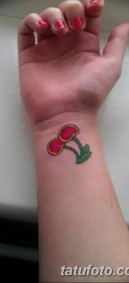 фото тату вишенки от 21.04.2018 №194 — cherry tattoos — tatufoto.com