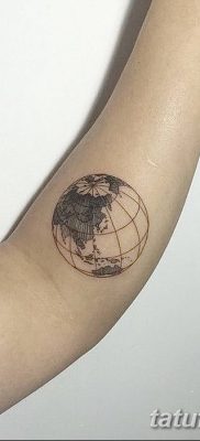 фото тату земной шар от 16.04.2018 №001 — tattoo globe — tatufoto.com