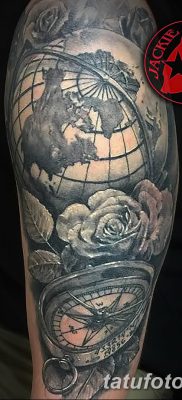 фото тату земной шар от 16.04.2018 №005 — tattoo globe — tatufoto.com