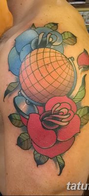 фото тату земной шар от 16.04.2018 №007 — tattoo globe — tatufoto.com