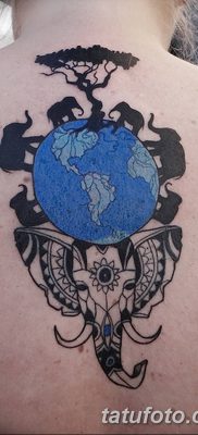 фото тату земной шар от 16.04.2018 №008 — tattoo globe — tatufoto.com