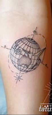 фото тату земной шар от 16.04.2018 №014 — tattoo globe — tatufoto.com