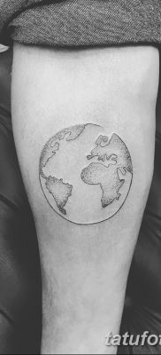 фото тату земной шар от 16.04.2018 №016 — tattoo globe — tatufoto.com