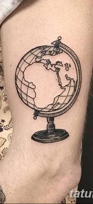 фото тату земной шар от 16.04.2018 №024 — tattoo globe — tatufoto.com