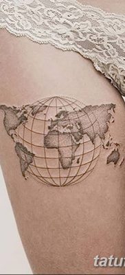 фото тату земной шар от 16.04.2018 №025 — tattoo globe — tatufoto.com