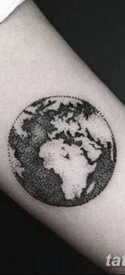 фото тату земной шар от 16.04.2018 №027 — tattoo globe — tatufoto.com