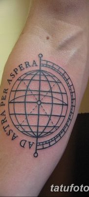 фото тату земной шар от 16.04.2018 №029 — tattoo globe — tatufoto.com