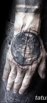 фото тату земной шар от 16.04.2018 №031 — tattoo globe — tatufoto.com
