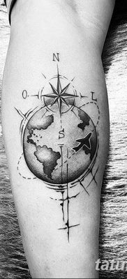 фото тату земной шар от 16.04.2018 №033 — tattoo globe — tatufoto.com